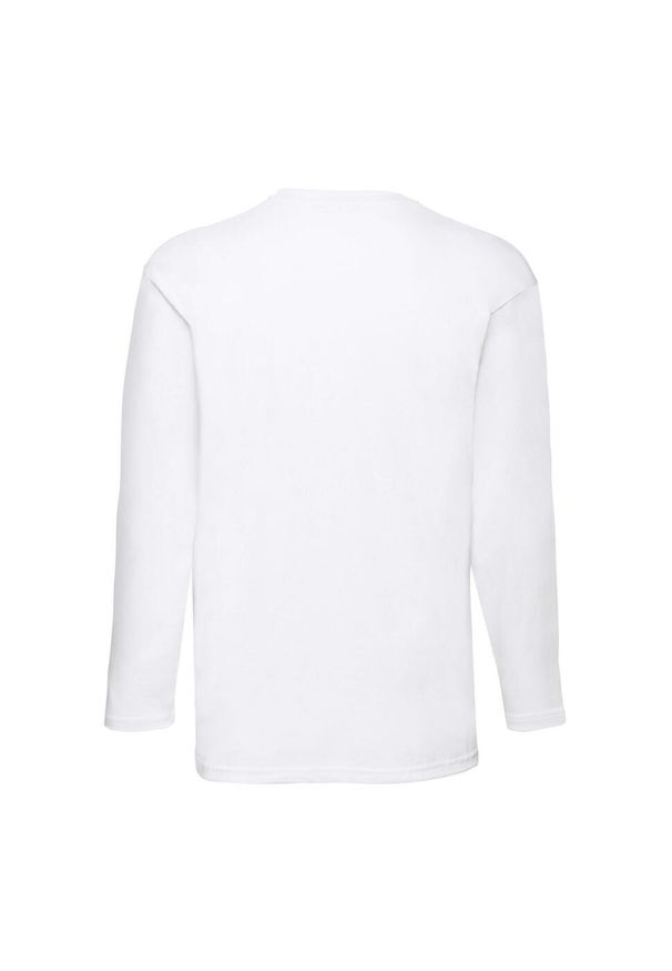 FRUIT OF THE LOOM - Koszulka Z Długim Rękawem Dla Dorosłych Unisex Valueweight. Kolor: biały. Długość rękawa: długi rękaw. Długość: długie