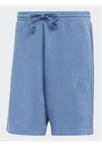 Adidas - adidas Szorty sportowe ALL SZN 3-Stripes IR5259 Niebieski Regular Fit. Kolor: niebieski. Materiał: bawełna. Styl: sportowy #3