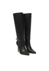 Just Cavalli Kozaki 79RA3S07 ZSD53 Czarny. Kolor: czarny. Materiał: skóra
