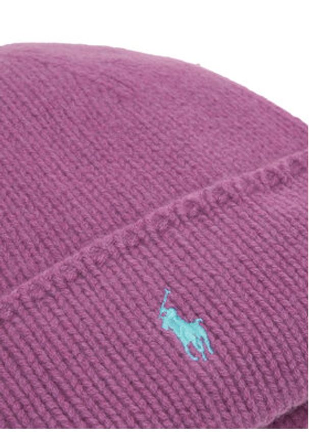 Polo Ralph Lauren Czapka 455954355010 Fioletowy. Kolor: fioletowy. Materiał: wełna