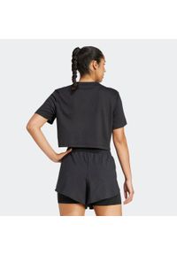 Adidas - Koszulka fitness damska ADIDAS krótki rękaw. Materiał: materiał. Długość rękawa: krótki rękaw. Długość: krótkie. Sport: fitness