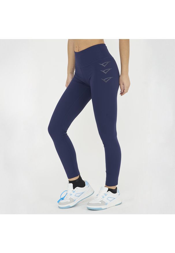 LEGEA - Legginsy treningowe damskie LARISSA. Kolor: niebieski. Materiał: nylon, elastan. Sport: fitness