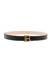 Balmain - BALMAIN Czarny damski pasek B-belt. Kolor: czarny