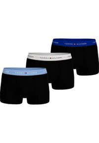 TOMMY HILFIGER - Bokserki majtki męskie Tommy Hilfiger 3-Pack. Kolor: czarny. Materiał: bawełna, elastan. Sport: fitness #1