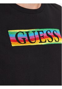 Guess T-Shirt M3YI60 K9RM1 Czarne rodowanie Slim Fit. Kolor: czarny. Materiał: bawełna #2