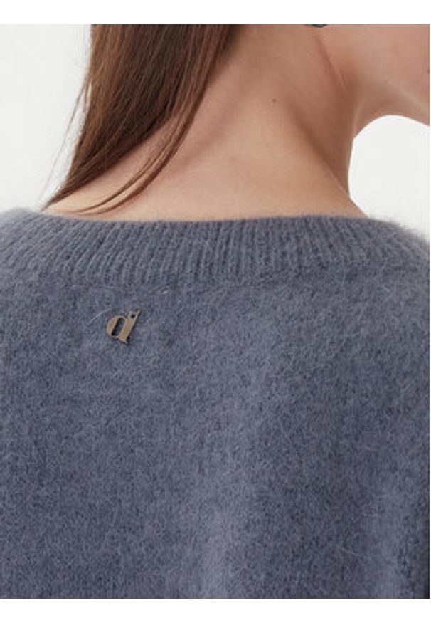 Dixie Sweter M277Y066A 3906 Szary Regular Fit. Kolor: szary. Materiał: wełna