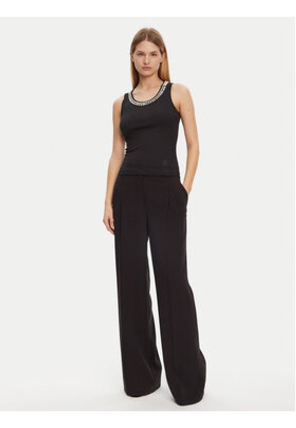 Marciano Guess Top 5RGP23 6299A Czarny Regular Fit. Kolor: czarny. Materiał: wiskoza