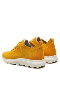 Geox Sneakersy D Spherica D15NUA 06K22 C2000 Żółty. Kolor: żółty. Materiał: materiał, mesh #4