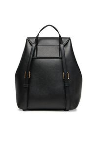 Calvin Klein Plecak Foil Logo Flap Backpack LV04F3297G Czarny. Kolor: czarny. Materiał: skóra