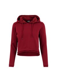 Urban Classics - Bluza damska z kapturem Urban Classic terry. Typ kołnierza: kaptur. Kolor: czerwony, brązowy, wielokolorowy #1