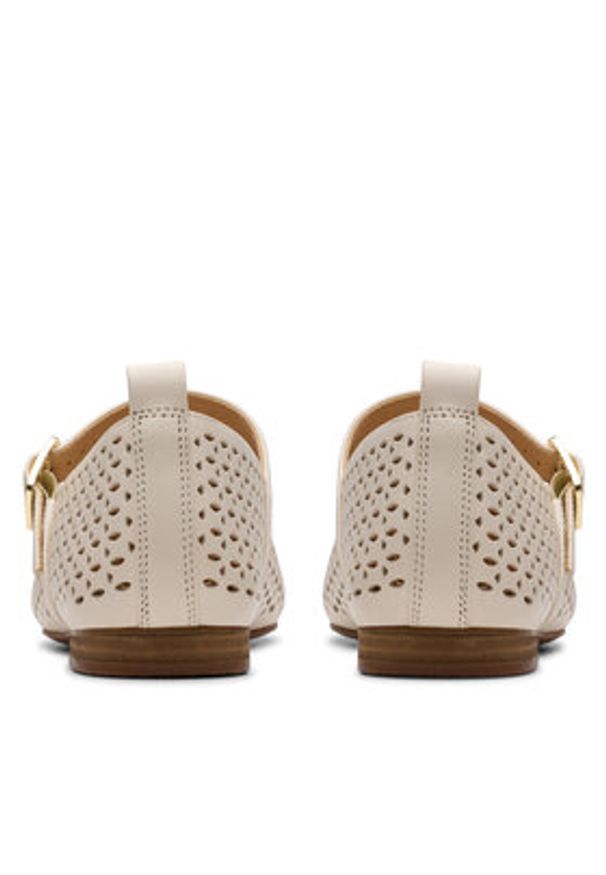 Clarks Półbuty Fawna Jane 26181230 Écru. Materiał: skóra