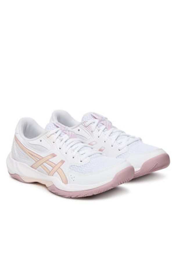 Asics Buty halowe Gel-Rocket 12 1072A119 Biały. Kolor: biały. Materiał: skóra