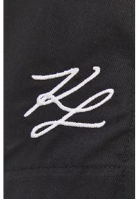 Karl Lagerfeld Top piżamowy 211W2123 kolor czarny. Kolor: czarny. Materiał: tkanina, koronka #5