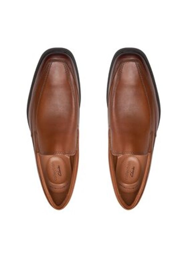 Clarks Półbuty Tilden Free 261300987 Brązowy. Kolor: brązowy. Materiał: skóra