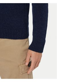 Aeronautica Militare Sweter 262MA1645UL00924 Granatowy Regular Fit. Kolor: niebieski. Materiał: wełna #5