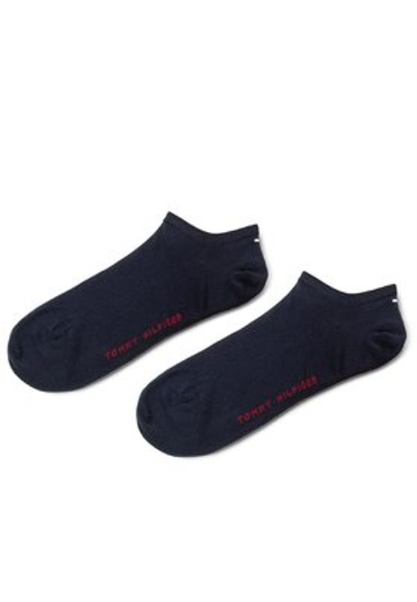 TOMMY HILFIGER - Tommy Hilfiger Zestaw 2 par niskich skarpet męskich 342023001 Kolorowy. Kolor: niebieski. Materiał: materiał. Wzór: kolorowy
