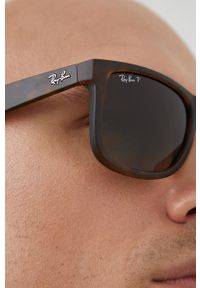 Ray-Ban - Okulary Justin 0RB4165.865/T5.55. Kolor: brązowy #4