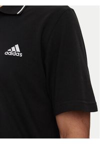 Adidas - adidas Polo Essentials IC9314 Czarny Regular Fit. Typ kołnierza: polo. Kolor: czarny. Materiał: bawełna
