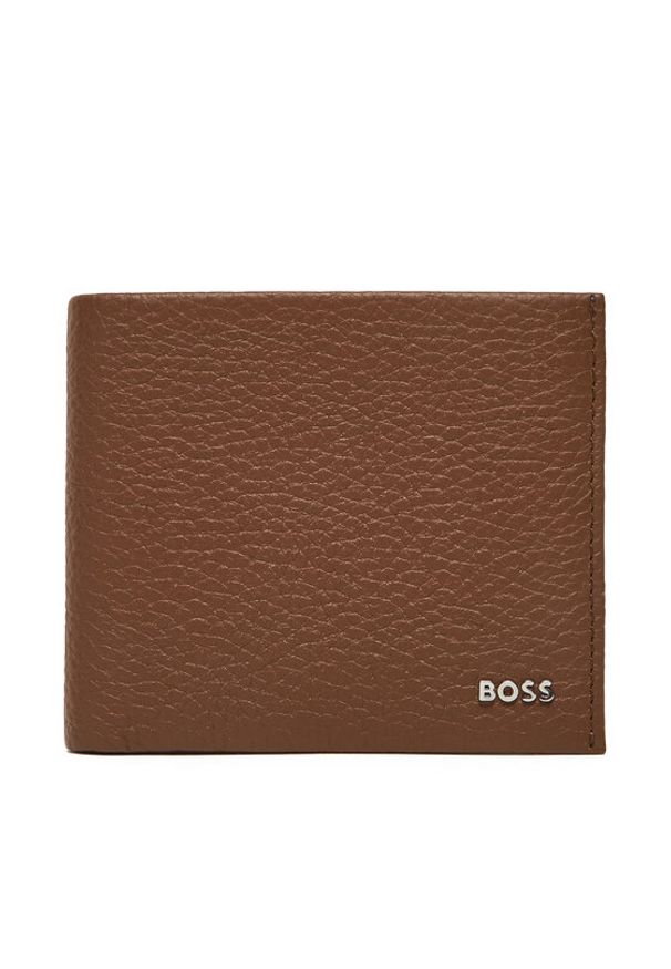BOSS Duży Portfel Męski 50529496 Brązowy. Kolor: brązowy. Materiał: skóra
