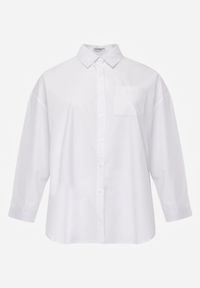 Born2be - Biała Bawełniana Koszula o Kroju Oversize Nororena. Okazja: na co dzień. Kolor: biały. Materiał: bawełna. Styl: elegancki, casual #8