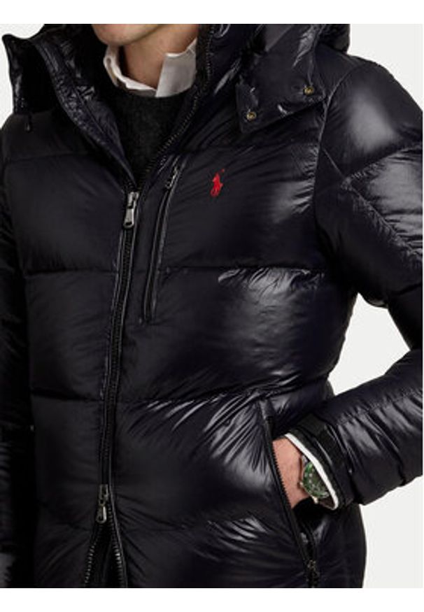 Polo Ralph Lauren Kurtka puchowa 710968281001 Czarny Regular Fit. Typ kołnierza: polo. Kolor: czarny. Materiał: syntetyk