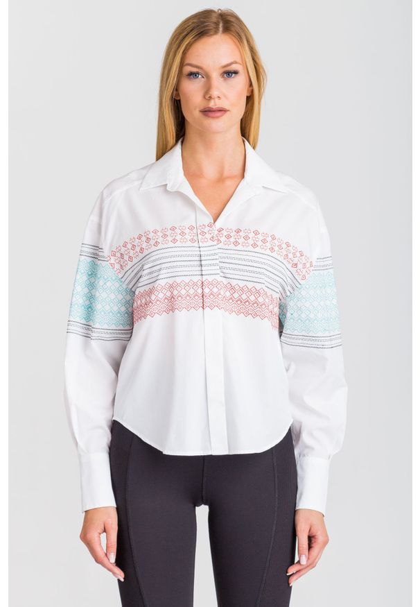 Sportmax Code - KOSZULA SILVIA SPORTMAX CODE. Materiał: materiał. Styl: elegancki, sportowy
