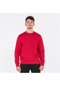 Joma - Bluza dresowa sportowa męska Montana Sweatshirt. Kolor: czerwony. Materiał: bawełna, poliester. Sport: bieganie