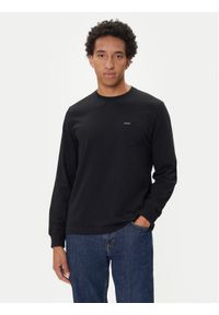 Guess Jeans Longsleeve M5BI77 K8FQ4 Czarny Regular Fit. Kolor: czarny. Materiał: bawełna. Długość rękawa: długi rękaw