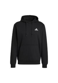 Adidas - Essentials Fleece Hoodie. Typ kołnierza: kaptur. Kolor: biały, wielokolorowy, czarny