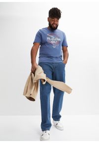 bonprix - T-shirt z czystej bawełny organicznej. Kolor: niebieski. Materiał: bawełna #3