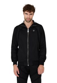 Philipp Plein - PHILIPP PLEIN Czarna bluza dresowa Jogging Zipped Jacket. Kolor: czarny. Materiał: dresówka