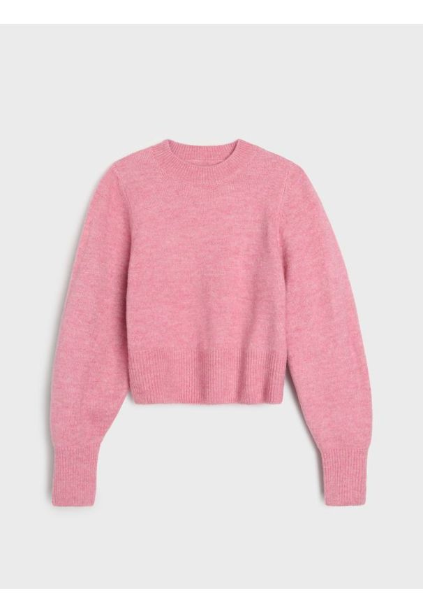 Sinsay - Sweter basic - różowy. Kolor: różowy