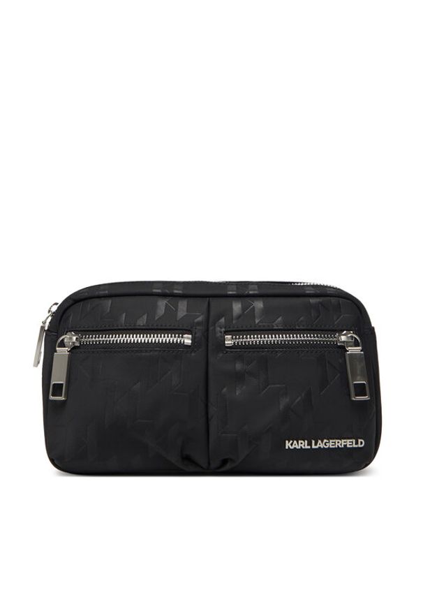 Karl Lagerfeld - KARL LAGERFELD Saszetka nerka A3M30164 Czarny. Kolor: czarny. Materiał: materiał