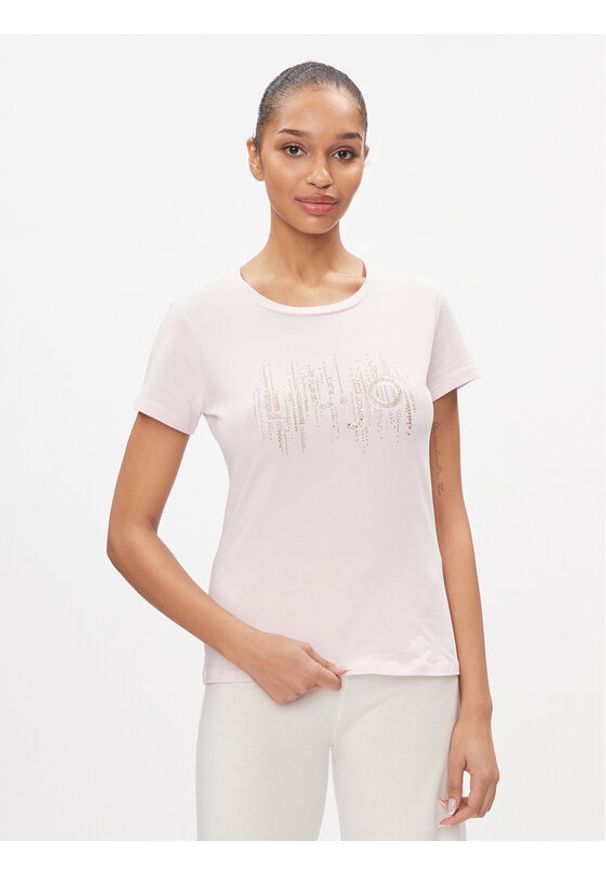 Liu Jo Sport T-Shirt TA4246 JS003 Różowy Regular Fit. Kolor: różowy. Materiał: bawełna. Styl: sportowy