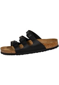 Klapki damskie Birkenstock Florida Birkoflor. Kolor: czarny. Materiał: materiał, syntetyk