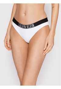Calvin Klein Swimwear Dół od bikini Classic KW0KW01859 Biały. Kolor: biały. Materiał: syntetyk #1