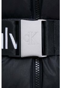 Calvin Klein Jeans kurtka damska kolor czarny zimowa. Kolor: czarny. Materiał: syntetyk, poliester, włókno, poliamid. Sezon: zima #6