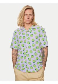 United Colors of Benetton - United Colors Of Benetton Koszula 5XRBUQ047 Fioletowy Regular Fit. Kolor: fioletowy. Materiał: wiskoza #1