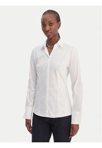 Hugo - HUGO Koszula 50554568 Biały Slim Fit. Kolor: biały. Materiał: bawełna #1