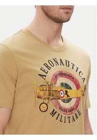Aeronautica Militare T-Shirt 251TS2414J641 Beżowy Regular Fit. Kolor: beżowy. Materiał: bawełna #3