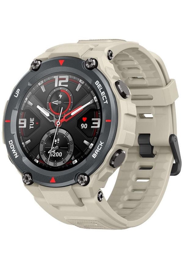 AMAZFIT - Amazfit smartwatch T-Rex, Khaki. Rodzaj zegarka: smartwatch. Kolor: brązowy. Styl: militarny, sportowy