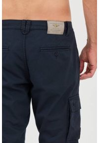 Aeronautica Militare - AERONAUTICA MILLITARE Granatowe bojówki TROUSERS. Kolor: niebieski