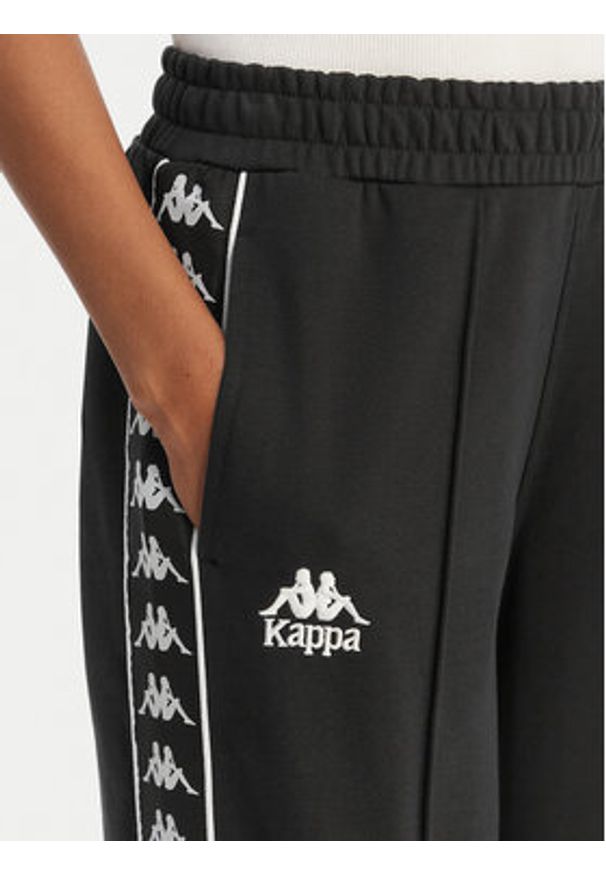 Kappa Spodnie dresowe Banda Malorie 37256WW Czarny Regular Fit. Kolor: czarny. Materiał: bawełna