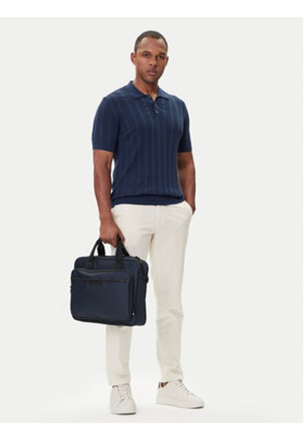TOMMY HILFIGER - Tommy Hilfiger Torba na laptopa Th Repreve Computer Bag AM0AM13466 Granatowy. Kolor: niebieski. Materiał: materiał