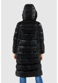 Hetrego - HETREGO Czarny damski błyszczący płaszcz puchowy z odpinanymi rękawami Summer, Rozmiar 36 EU - 40 IT. Kolor: czarny. Materiał: puch #2