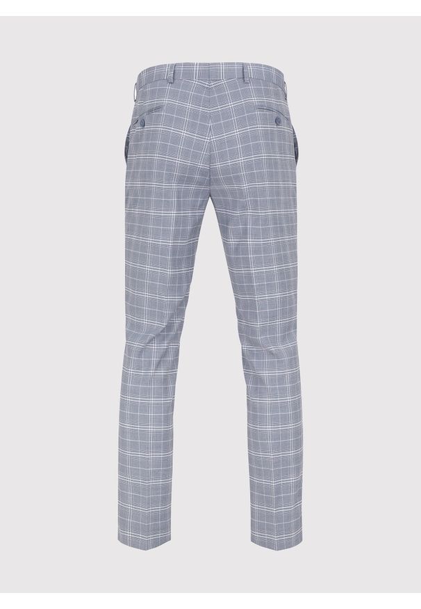 Pako Lorente - PAKO LORENTE – Szare spodnie garniturowe w kratkę P22SF-6G-005-N-S. Kolor: szary. Materiał: poliester, wiskoza, elastan. Wzór: kratka