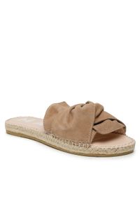 Espadryle Manebi Sandals With Knot W 1.9 JK Vintage Taupe Soft. Kolor: brązowy. Materiał: materiał. Styl: vintage #1