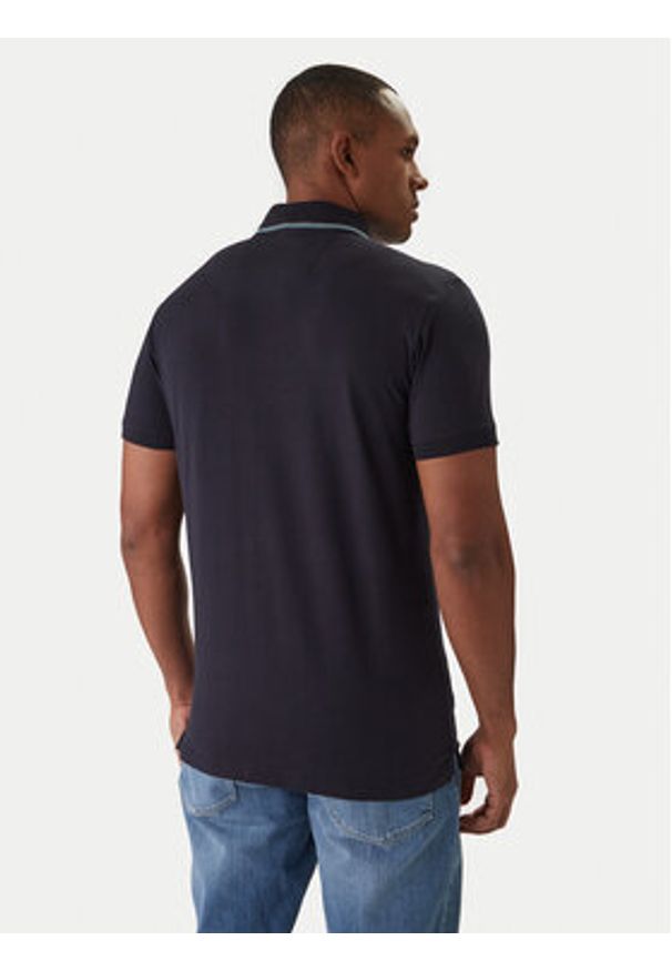 Guess Polo M6RP66 J1314 Granatowy Regular Fit. Typ kołnierza: polo. Kolor: niebieski. Materiał: syntetyk
