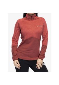 Bluza polarowa damska Vaude Larice HZ Fleece Jacket. Kolor: czerwony. Materiał: polar