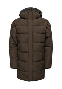 Only & Sons Płaszcz zimowy 22020156 Brązowy Regular Fit. Kolor: brązowy. Materiał: syntetyk. Sezon: zima #4